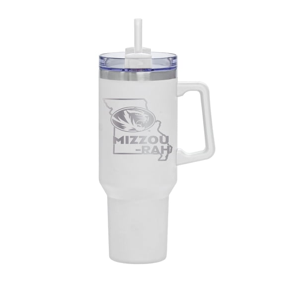 White Missouri Tigers 40oz. Rocky My State Tumbler