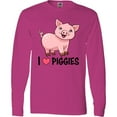 thumbnail image 3 of Inktastic I Love Piggies- Cute Pig Long Sleeve T-Shirt, 3 of 5
