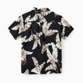 thumbnail image 2 of PatPat Mens Dress Shirts Hawaiian Shirt Couple Feather Print Vacation Beach Shirt for Men Couple Gifts,S-XL, 2 of 8