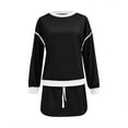 thumbnail image 4 of Aofany Sweat Sets For Women 2 Piece Outfits Sweatsuit Oversized Crew Neck Sweatshirt & Short Set Lounge Wear Tracksuit Set, 4 of 4