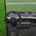 thumbnail image 2 of Golf Cart Steering Wheel 12.5" (320mm), Universal Steering Wheel for Club Car DS/Precedent, EZGO RXV/TXT & Yamaha, Ergonomic Design, Matte Black, 2 of 9