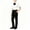 Black-B, variant on Daiosportswear Boys Short Sleeve White Dress Shirt Black Pants Kids formal Outfit Wedding Concert Graduation Red-B 14-15Years