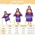 thumbnail image 4 of FORMRS Wearable Blanket Hoodie with Sleeves for Kids Cozy Flannel Sweatshirt, Pink Digital Art, 4 of 7