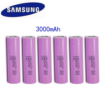 6x Samsung INR18650-30Q 3000mAh Rechargeable Battery for SMOKTech Vape (Best Vape Battery For Oil Cartridges)