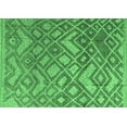 thumbnail image 1 of Ahgly Company Indoor Rectangle Abstract Emerald Green Modern Area Rugs, 2' x 4', 1 of 4