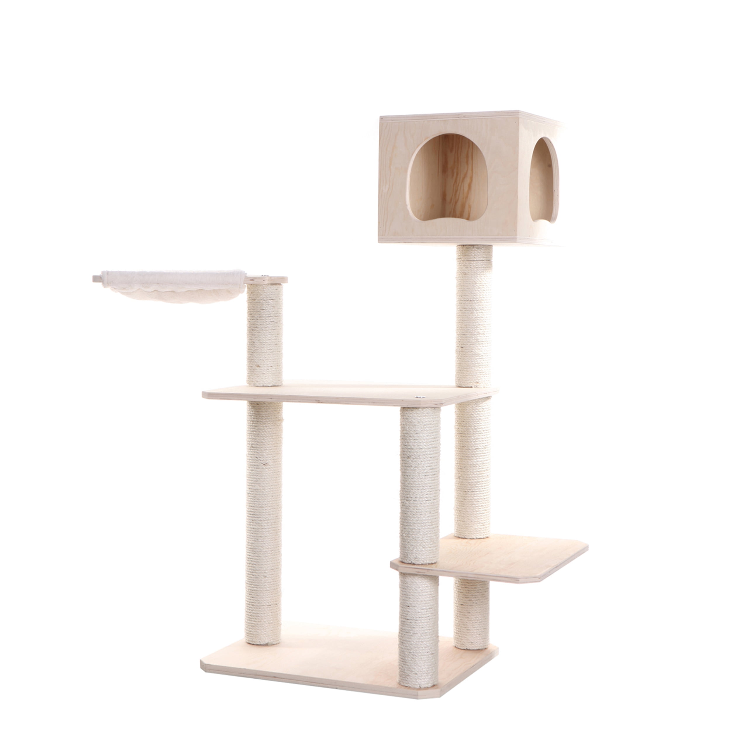 Armarkat Model Premium Scotch Pine, Solid Wood Cat Tree, 50" Tall S5103
