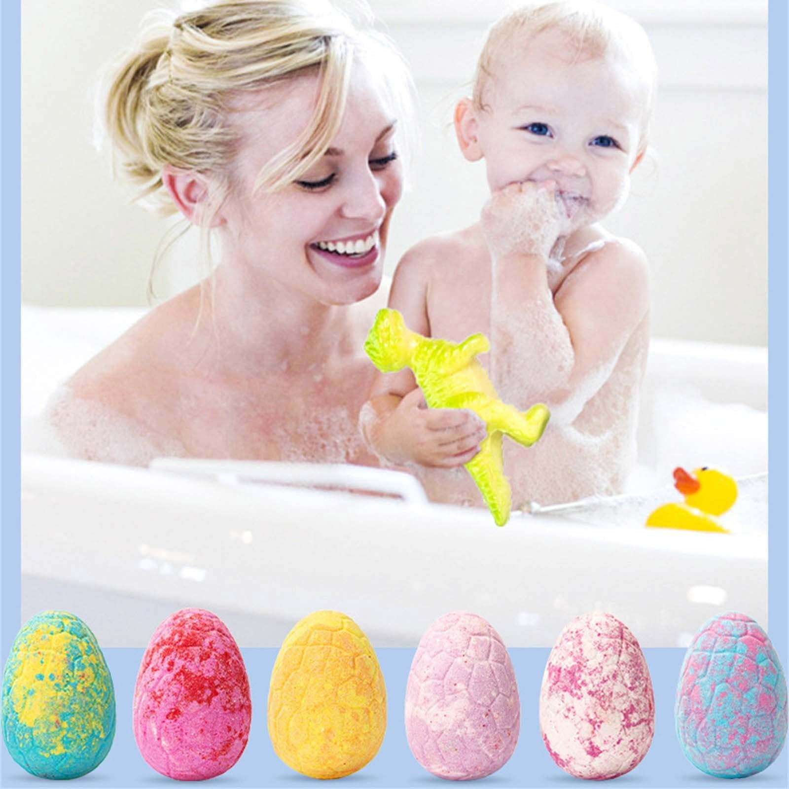 BUDAO00 Bath Bomb Gift Set with Surprise Inside, 6Pcs Colorful Handmade Kids Safe and Gentle Spa Bath Fizz Balls Kit, Birthday Christmas Gift