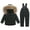 Black, variant on Kids' $10 Under Snow Ski Sets for Kids Ski Jackets and Pants Boys Girls Snowsuit Snowboard Coat Outfits Warm Hooded Waterproof Windproof Insulated Save Big