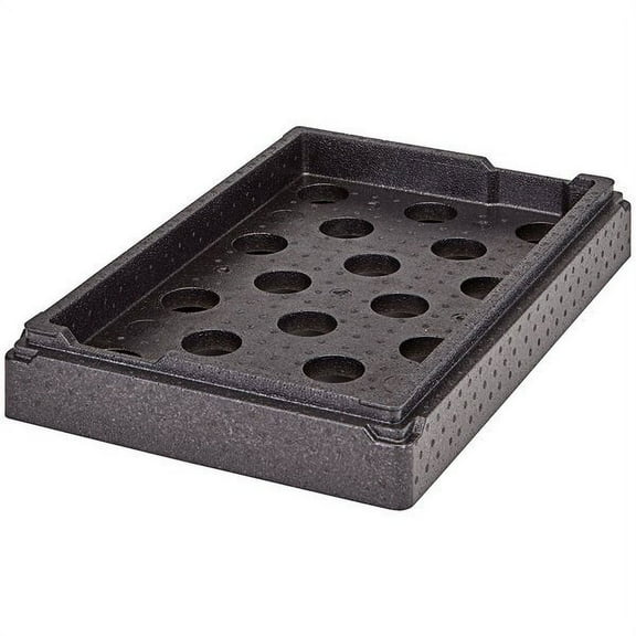 Cambro EPPCTS Cam GoBox 3 3/8" Black Camchiller Insert for Top Loader Insulated Food Pan Carriers