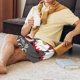 thumbnail image 5 of Fotbe Chillin with My Gonme Pantalones Cortos de Pijama para Hombre, Ropa de Dormir, Pantalones de Pijama Cortos para Hombre-Small, 5 of 6