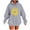Gray, variant on Hooded Sweatshirts for Women Fall Fashion Hoodies Casual Loose Floral Printed Outdoor Hoody Jackets Round Neck Long Sleeve Hoodie Pullover Winter Outwears with Pocket