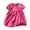 1914Hot Pink3742, variant on Rggeeun Girls Summer Casual Dress Solid Color Elastic Waist Comfortable Play Dresses Toddler To Kids Lightweight Breathable Daily Wear Lovely O-Neck Sundress