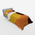 thumbnail image 3 of African Duvet Cover Set, Teenage Girl Face Profile Abstract Sunset Calm Evening, Bedding Set with Shams and Fitted Sheet, 3 Sizes, by Ambesonne, 3 of 3