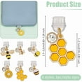 thumbnail image 2 of 6Pcs Dust Plug Charm Type C Anti Dust Plugs 0.8~1.3 inch Long Mobile Dustproof Plugs with Bee Honeycomb Pendants USB C Port Caps Protector Pendants Charging Port Plugs for Most Type C Phone, 2 of 6