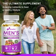 Bcuelov Mens Multivitamin and Multimineral Capsules Complete Daily Support with Vitamins B12 A D C Zinc Magnesium 120 Softgels