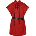 thumbnail image 5 of Children's Halloween Tunic Shirt for Boys & Girls - Medieval Viking Pirate Renaissance Costume Top with Lace Up Design for Kids 3-12 Years, 5 of 6
