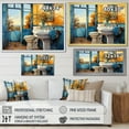 thumbnail image 4 of Designart "Turquoise Painted Bathroom I" Bath & Laundry Floater Framed Wall Decor, 4 of 7