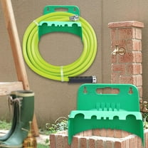 koolsoo Garden Hose Holder Wall Mount Water Hose Holder Planting Hose Reel Hook Organizer for Outside Courtyard Garage Fence Bathroom