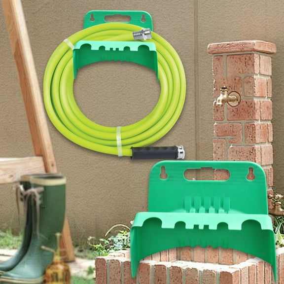 koolsoo Garden Hose Holder Wall Mount Water Hose Holder Planting Hose Reel Hook Organizer for Outside Courtyard Garage Fence Bathroom