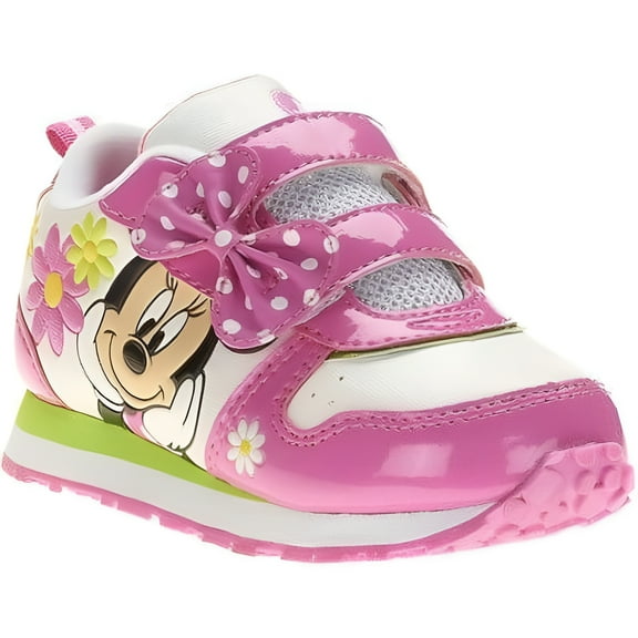 Disney Toddler Girl Shoes Lace-Ups, Flat Heel Closed Toe Multicolor, Size 10