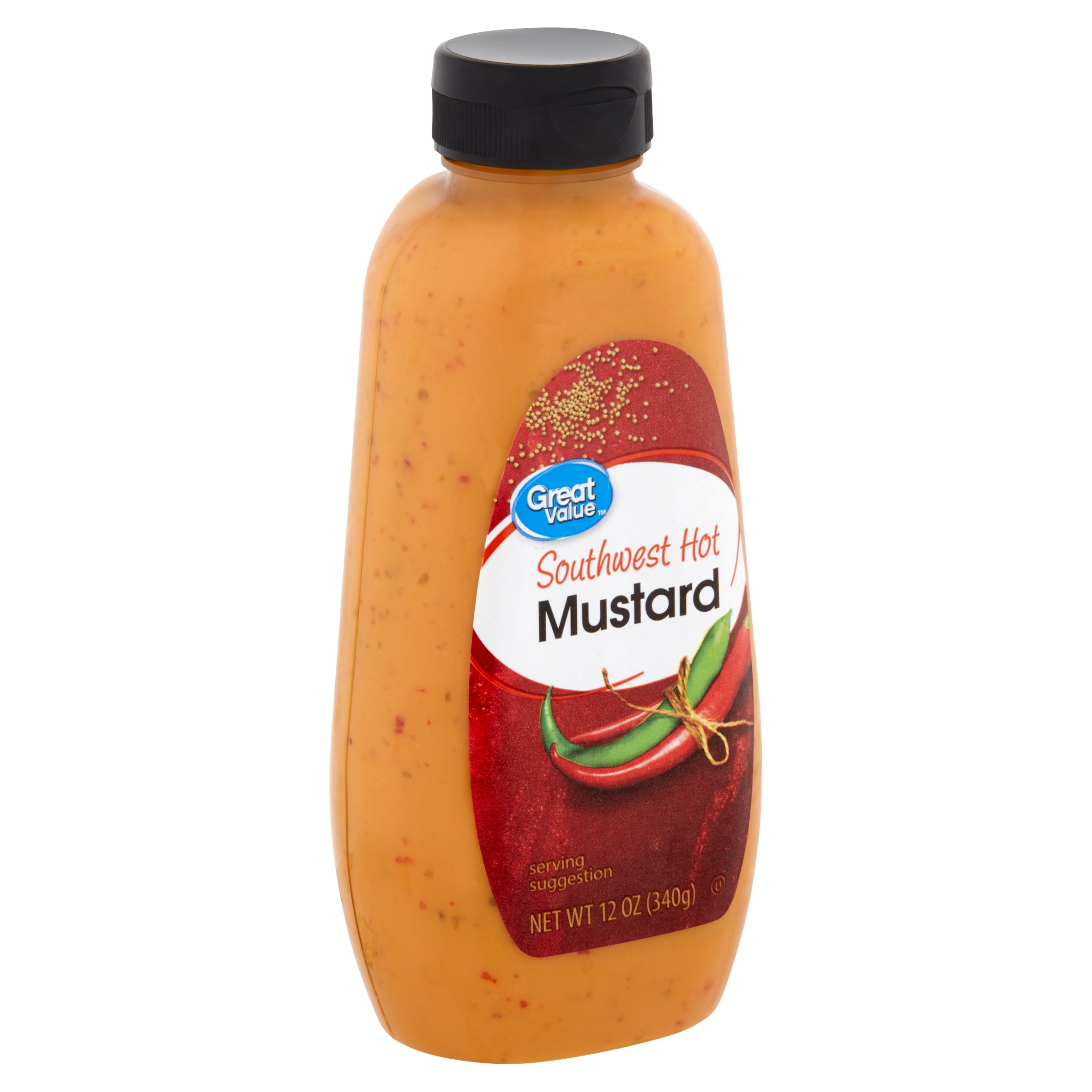 Great Value Southwest Hot Mustard, 12 oz