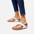 thumbnail image 2 of FITFLOP Women's Lulu Leather Toepost, Color: White, Size: 4 (I88-024-020), 2 of 5