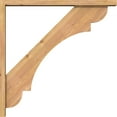 thumbnail image 3 of Ekena Millwork 3 1/2"W x 34"D x 34"H Olympic Block Smooth Bracket w/ Offset Brace, Western Red Cedar, 3 of 25