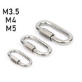 thumbnail image 2 of Greenne Carabiner Quick Link Strap Connector Steel Chain Repair Shackle D-Shape Rigging, 2 of 2