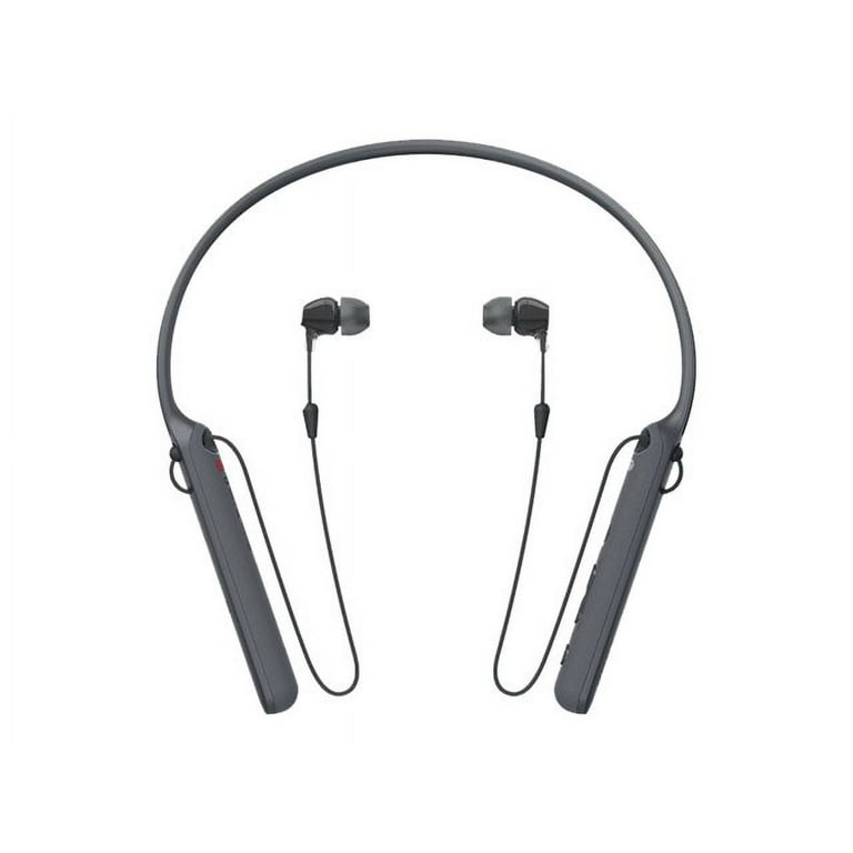 ヘッドホン SONY WI-C400 BLACK Sony WI-C400 Wireless Behind-the-Neck In-Ear Headphones