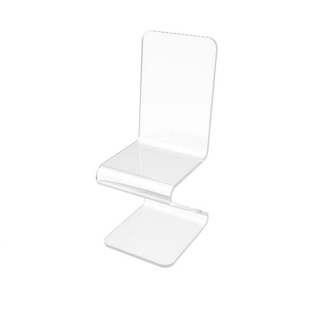 FixtureDisplays® Chaise, Acrylique Fantôme Transparent - Conception à Pieds en Z Unité Retournée 10035-2