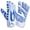 White-Blue, variant on Stealth Football Receiver Gloves White - Battle College Lineman Football Receiver Gloves Be a Villain Not a Joker Adult Men Youth Boys Small to XXL Sizes