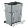 thumbnail image 1 of Pullout Trash Can for Kitchen Cabinets, 35 QT Garbage Waste Recycling Bin, Under Mount Waste Container, with Heavy Duty Metal Full Extension Sliding System and Handle, for Sink, Under Counter, 1 of 6