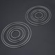 thumbnail image 3 of 10Pcs Multi-tamaño Simple Dreamcatcher Anillo de aro de metal plateado redondo para bricolaje Manual hecho a mano Mimbre Manualidades Material de herramienta Accesorios, 3 of 7