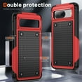 thumbnail image 6 of JTCASES for Google Pixel 7 Pro Case, Hybird PC TPU Anti-slip, Shockproof  Bumper, Military Drop Resistant, Rugged Heacy Duty Full Body Protective Shell for Google Pixel 7 Pro, Slim Fit, Red, 6 of 7