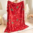 thumbnail image 4 of JWshufel Cozy Soft Fleece Throw Blanket for Nap Time with Christmas Style Flannel Material Suitable As Warm Gift for Holidays and Special Occasions 27.6x39.4in Red, 4 of 6