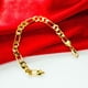 thumbnail image 3 of Brazalete de Oro para Hombres, Pulsera de Cadena de Oro de Acero inoxidable Duradera para Fiesta, 3 of 7