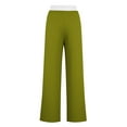 thumbnail image 3 of Annhoo Palazzo Pants for Women Plus Size High Waisted Wide Leg Pants Casual Color Block Trousers with Pockets, 3 of 4