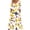 ☪026-Yellow, variant on Nuoqisi Women Summer Floral Print Casual Short Sleeved V-neck Back Zipper Side Pocket Jumpsuit Pants