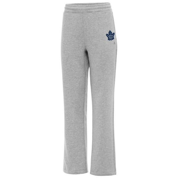 Women's Antigua Heather Gray Toronto Maple Leafs Victory Sweatpants