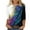 Multicolor Tops for Women _r, variant on Women's Summer Clothes Spring Elegant Shirts Tie Dye Ombre Round Neck Blouse Y2K Tops Dressy Casual Vintage Fashion 2024 3/4 Sleeve Tunic Tops for Lady Loose Fit Flowy Multicolor T Shirts S