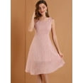 thumbnail image 2 of INSPIRE CHIC Robe Midi Vintage Sans Manches à Imprimé Cerise pour Femmes, 2 of 6