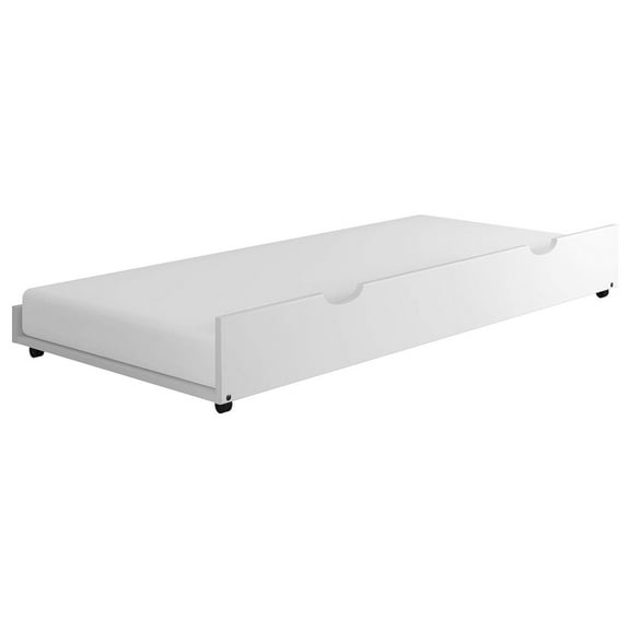 Bunk Bed Kingdom Roll Out Trundle, Twin, White