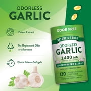 Odorless Garlic Softgels | 120 Count | For Men and Women | by Natures Truth