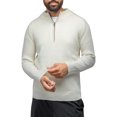 thumbnail image 4 of X RAY JEANS Mens Ribbed Mock Neck Quarter-Zip Sweater, Off White, L, 4 of 9