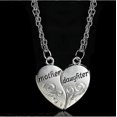 thumbnail image 3 of Collar con colgante de corazón de plata con forma de madre e hija, regalo para el día de la madre, para mujer --- Código de producto 45573, 3 of 5
