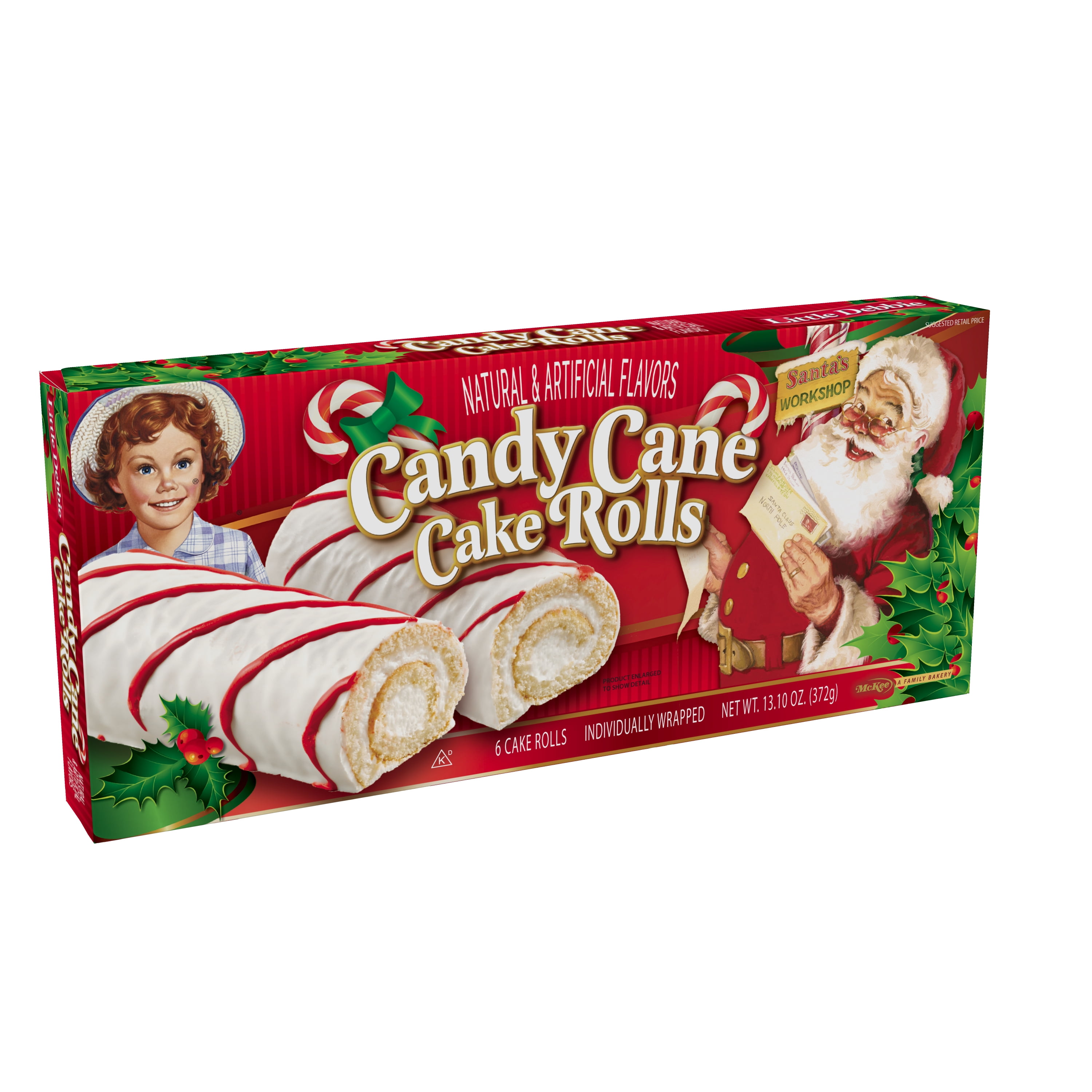 Little Debbie Candy Cane Cake Rolls Walmart Com