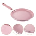 thumbnail image 1 of UPOUART Pink Aluminum Alloy Frying Pan 1Set With Non-Stick Surface For Versatile Home Cooking, 1 of 8