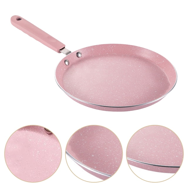 UPOUART Pink Aluminum Alloy Frying Pan 1Set With Non-Stick Surface For Versatile Home Cooking