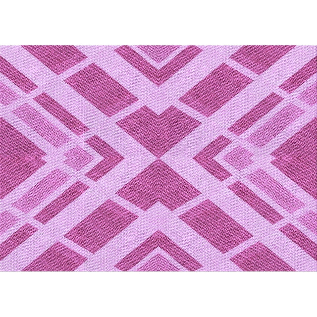 Ahgly Tapis Rectangulaire Lavable en Machine Intérieur Transitionnel Rose Néon, 5 Pieds x 7 Pieds