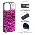 thumbnail image 2 of FINCIBO Soft Rubber Protector Cover Case for Apple iPhone 13 Pro Max 6.7" 2021 (NOT FIT iPhone 13 mini 5.4" 2021/iPhone 13 Pro 6.1" 2021/iPhone 13 6.1" 2021), Pink Glitter With Black Pink Leopard, 2 of 5